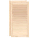 skabslåger 2 stk. 99,3x49,4 cm lameldesign massivt fyrretræ