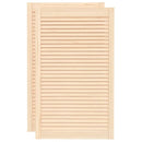 skabslåger 2 stk. 99,3x59,4 cm lameldesign massivt fyrretræ