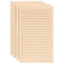 skabslåger 4 stk. 99,3x59,4 cm lameldesign massivt fyrretræ