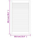 skabslåger 4 stk. 99,3x59,4 cm lameldesign massivt fyrretræ