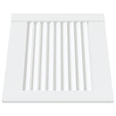 skabslåger 2 stk. 39,5x39,4 cm lameldesign massivt fyr hvid