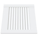 skabslåger 4 stk. 39,5x39,4 cm lameldesign massivt fyr hvid