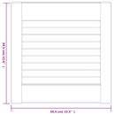 skabslåger 4 stk. 39,5x39,4 cm lameldesign massivt fyr hvid