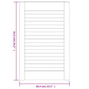 skabslåger 2 stk. 61,5x39,4 cm lameldesign massivt fyr hvid