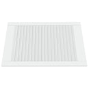 skabslåge 69x49,4 cm lameldesign massivt fyrretræ hvid