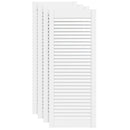 skabslåger 4 stk. 99,3x39,4 cm lameldesign massivt fyr hvid