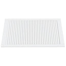 skabslåge 99,3x59,4 cm lameldesign massivt fyrretræ hvid