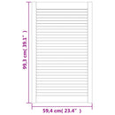 skabslåger 2 stk. 99,3x59,4 cm lameldesign massivt fyr hvid