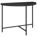 havebord 100x50x75 cm polyrattan sort
