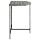havebord 80x50x75 cm polyrattan grå