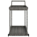 barvogn 100x45x83 cm polyrattan grå