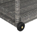 barvogn 100x45x83 cm polyrattan grå