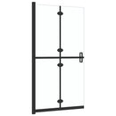 foldbar brusevæg 70x190 cm transparent sikkerhedsglas