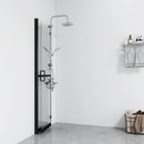 foldbar brusevæg 100x190 cm transparent sikkerhedsglas