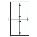 foldbar brusevæg 100x190 cm transparent sikkerhedsglas