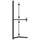 foldbar brusevæg 110x190 cm transparent sikkerhedsglas