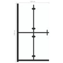 foldbar brusevæg 120x190 cm transparent sikkerhedsglas