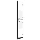 foldbar brusevæg 90x190 cm halvt matteret sikkerhedsglas