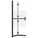 foldbar brusevæg 120x190 cm halvt matteret sikkerhedsglas