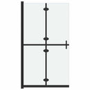 foldbar brusevæg 70x190 cm matteret sikkerhedsglas