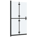 foldbar brusevæg 70x190 cm matteret sikkerhedsglas