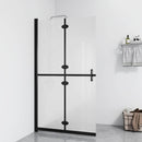 foldbar brusevæg 70x190 cm matteret sikkerhedsglas