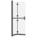 foldbar brusevæg 80x190 cm matteret sikkerhedsglas