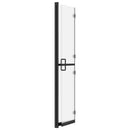 foldbar brusevæg 120x190 cm matteret sikkerhedsglas