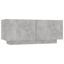 sengeskab 100x35x40 cm konstrueret træ betongrå