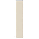 skoskab 60x30x166 stof cremefarvet