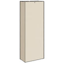 skoskab 60x30x166 stof cremefarvet