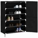 skoskab 60x28x90 stof sort