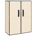 skoskab 60x28x90 stof cremefarvet