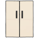 skoskab 60x28x90 stof cremefarvet