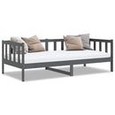 daybed 90x200 cm massivt fyrretræ grå