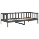 daybed 90x200 cm massivt fyrretræ grå