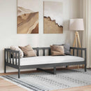 daybed 90x200 cm massivt fyrretræ grå