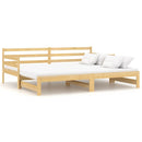 daybed med udtræk 2x(90x200) cm massivt fyrretræ