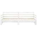 daybed med udtræk 2x(90x200) cm massivt fyrretræ hvid