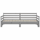 daybed med udtræk 2x(90x200) cm massivt fyrretræ grå
