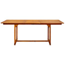 havebord (150-200)x100x75 cm massivt akacietræ