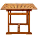 havebord (150-200)x100x75 cm massivt akacietræ