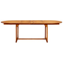 havebord (160-240)x100x75 cm massivt akacietræ