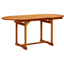 havebord (120-170)x80x75 cm massivt akacietræ