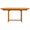 havebord (120-170)x80x75 cm massivt akacietræ