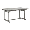 havebord (160-240)x100x75 cm massivt akacietræ