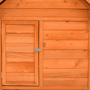 hønsehus 150x96x110 cm massivt grantræ