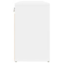 Sko skab med hylde Hvid 77,5 x 30 x 51 cm Konstrueret træ