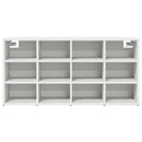 Sko skab med hylde Hvid 103 x 30 x 51 cm Konstrueret træ