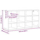 Sko skab 103 x 30 x 51 cm Konstrueret træ Sonoma-eg